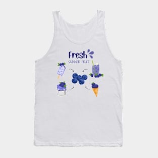 Blueberry Fresh Summer Fruit Tank Top